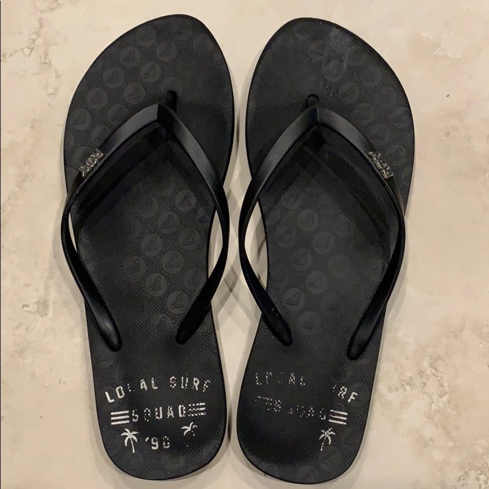 Black Flip Flops